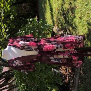 Floral Sheer Kimono Cardigan M/L